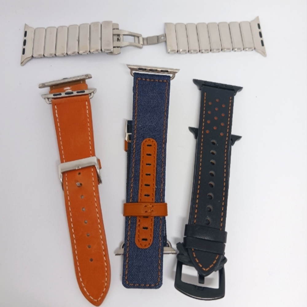 Leather Steel Smartwatch Bands. Mifa Leather + Oittm Stainless